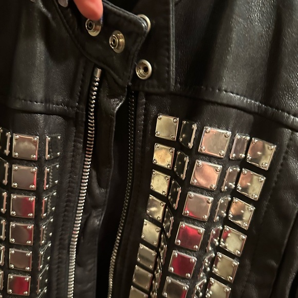 Diesel Black Leather Jacket - Picture 4 of 10